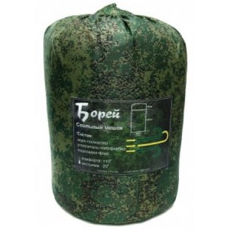 Спальный мешок mednovtex камуфляж-25 (Флис) 225/85