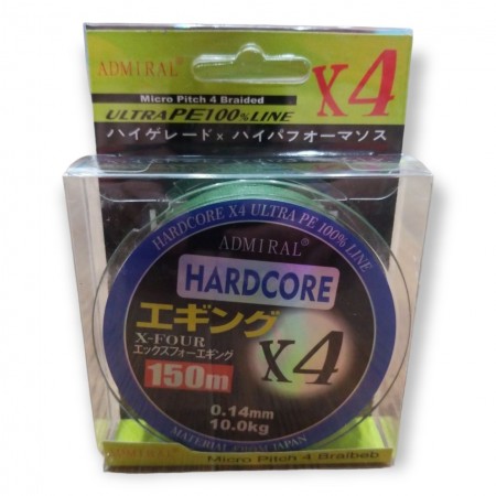 Плетенка ADMIRAL  PE-BRAID X4 Tech 0.14 -150m