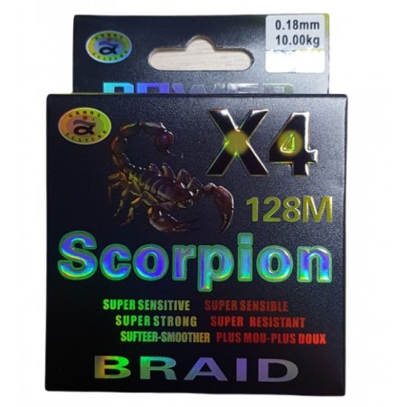 Плетенка Scorpion 128м - 0,14мм