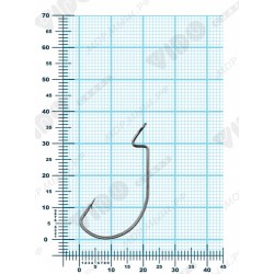 Крючки VD-102 Wide Range Worm (BLN)   1, 4 шт/уп