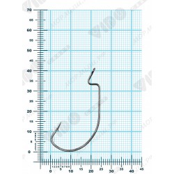 Крючки VD-102 Wide Range Worm (BLN)   1/0, 4 шт/уп