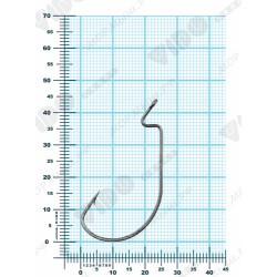 Крючки VD-102 Wide Range Worm (BLN)   2/0, 4 шт/уп