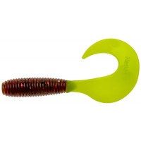 Твистер несъедоб. Helios Credo 3,35"/8,5 см Rusty Gold & Lime 100шт. (HS-11-017-N)