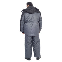 Костюм зимний Полюс ткань Cell цвет Серый/Черный (Размер: 56-58, Рост: 170-176)-1