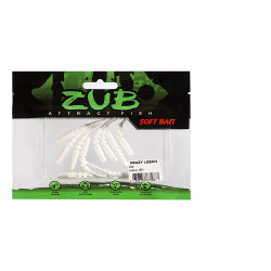 Приманка ZUB-CRAZY LEECH 50мм-10шт, (цвет 801) белый-2