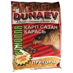 Прикормка 'DUNAEV-PREMIUM' 1кг Карп-Сазан Конопля