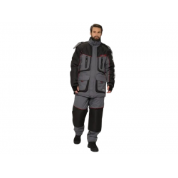 Костюм зимний Siberia LUX ткань Breathable цвет Серый/Черный (Размер: 52-54, Рост: 182-188