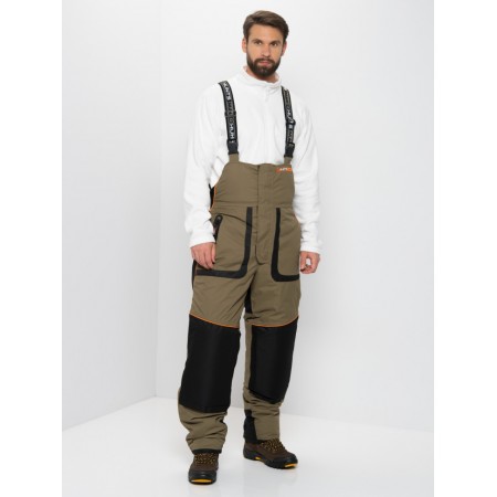 Костюм зимний Siberia LUX ткань Breathable цвет Хаки/Черный (Размер: 52-54, Рост: 170-176-1