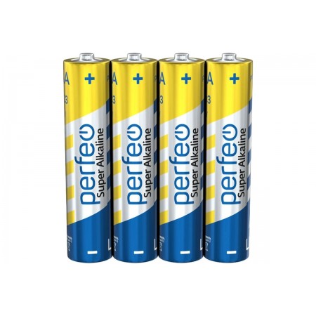 Батарейка Perfeo LR03/4SH (AAA) Super Alkaline в пленке/4/60/960