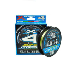 Плетеная леска X-Braid Super Jigman PE # 0.8  4 жил 200м