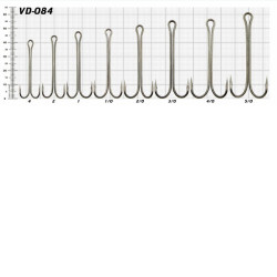 Крючки "Двойник VD-084 (BN) "Double Long 1+   2/0", 25 шт/уп-1