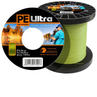 Плетеный шнур PE ULTRA EXTREME 1,00mm (цвет зеленый) 100m