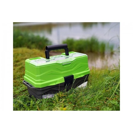 Ящик для снастей Tackle Box трехполочный NISUS зеленый/3/-1