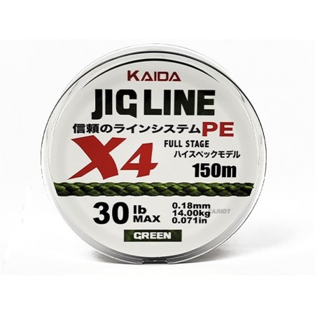 Плетеная леска JIG LINE  0.18мм  150м 4 жил. PMZ04018 ЗЬЯ04018