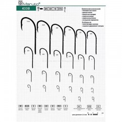 Крючки Maruto 4330 BN   4 (10 шт.) универсал