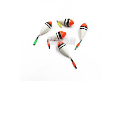 Поплавок зимний ЯМАН Капля одинарный, бальса, 1,0 г, цв. в ассорт. (уп. 5 шт.)