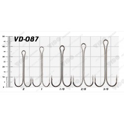 Крючки 'Двойник VD-087 (BN) 'Double Long LIGHT   2', 25 шт/уп