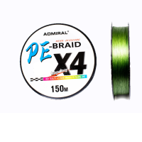 Плетенка ADMIRAL  PE-BRAID X4 - 150m