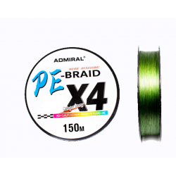 Плетенка ADMIRAL  PE-BRAID X4 - 150m