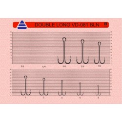 Крючки 'Двойник VD-084 (BN) 'Double Long 1+   2', 25 шт/уп