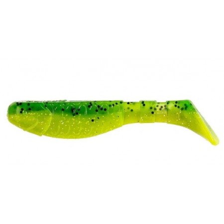 Виброхвост несъедоб. Helios Chubby 3,55"/9 см Green Lime 100шт. (HS-4-010-N)