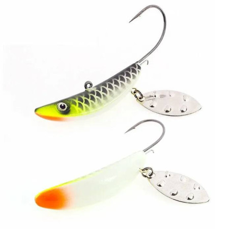 Приманка Akara Jig Spinner 40 мм 22 гр. 69P фосфорный