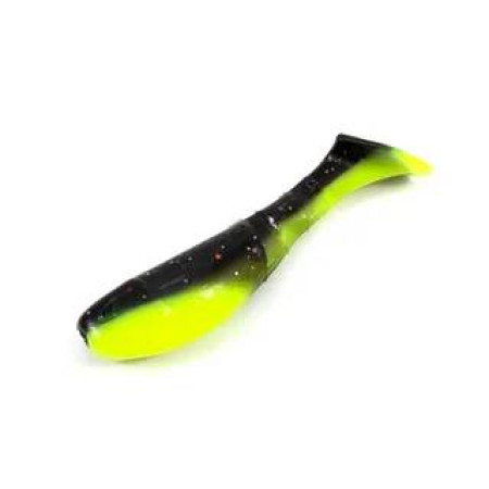 Виброхвост YAMAN PRO Boost Up, р.2,5 inch, цвет #32 - Black Red Flake/Chartreuse (уп. 6 шт.)