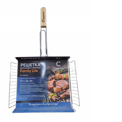 Решетка для барбекю объемная "СЛЕДОПЫТ" Family Lite, 31х24х5 см/16/
