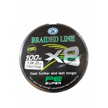 Плетенка BARID LINE 100м 8x 0.12mm