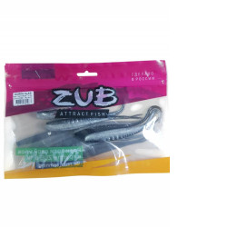 Приманка ZUB-HORDA SLAG 144мм(5,6")-4шт, (цвет 030) черный верх-натурал низ