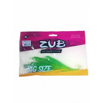 Приманка ZUB-HORDA SLAG 144мм(5,6")-4шт, (цвет 351) шартрез с блестками