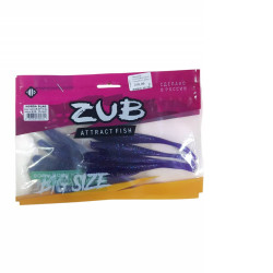 Приманка ZUB-HORDA SLAG 144мм(5,6")-4шт, (цвет 610) фиолетовый с блестками