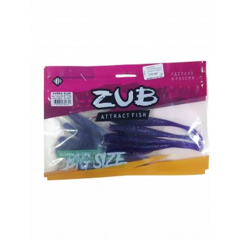 Приманка ZUB-HORDA SLAG 144мм(5,6")-4шт, (цвет 610) фиолетовый с блестками