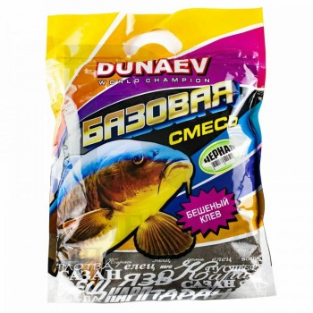 Прикормка "DUNAEV Базовая смесь" 2.5кг Черная