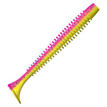 Приманка ZUB-SWING 117мм(4,6")-4шт, (цвет 023) розовый верх - желтый низ