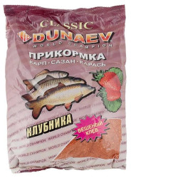 Прикормка "DUNAEV КЛАССИКА" 0.9кг Карп Клубника