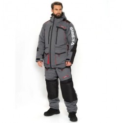 Костюм зимний Siberia цвет Серый/Черный ткань Breathable (Размер: 44-46, Рост: 170-176)