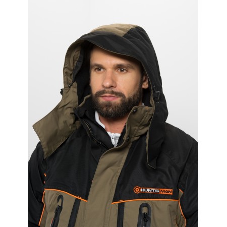 Костюм зимний Siberia LUX ткань Breathable цвет Хаки/Черный (Размер: 52-54, Рост: 182-188)-1