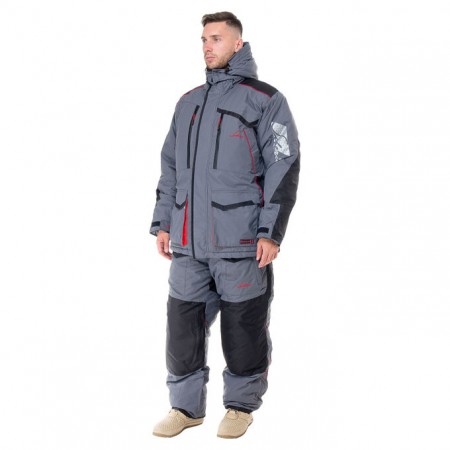 Костюм зимний Siberia цвет Серый/Черный ткань Breathable (Размер: 56-58, Рост: 170-176)-1