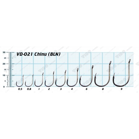 Крючки VD-021 CHINU (BLN) Asian   1, 10 шт/уп-1