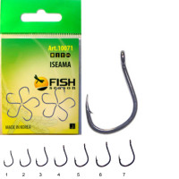 Крючок ISEAMA-RING  3 с ушком, покрытие BN (10 шт)
