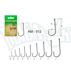 Крючок KM012 BAITHOLDER с ушком,  4, покрытие BN (5 шт)