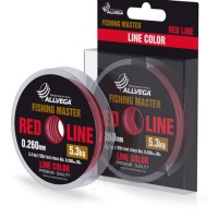Леска монофильная ALLVEGA "Fishing Master" 30м 0,181мм (2,9кг) рубиновая