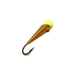 Мормышка конус 20 гр. зол/ф.