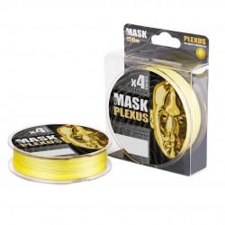 Плетёный шнур AKKOI MASK PLEXUS x4 150m yellow 0.16mm