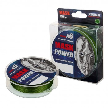 Плетёный шнур AKKOI MASK POWER x6 150m dark-green 0.20mm