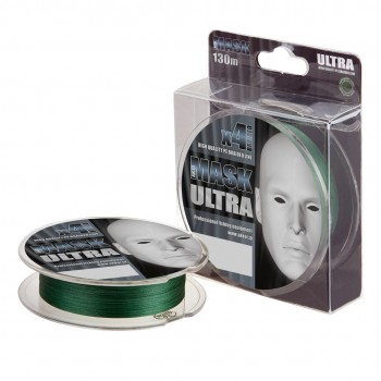 Плетёный шнур AKKOI MASK ULTRA x4 130m dark-green 0.06mm