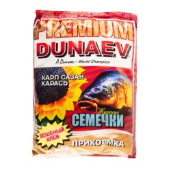 Прикормка 'DUNAEV-PREMIUM' 1 кг. Карп-Сазан Жареная семечка