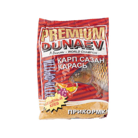 Прикормка "DUNAEV-PREMIUM" 1кг Карп-Сазан Тутти-Фрутти