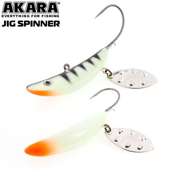 Приманка Akara Jig Spinner 50 мм 35 гр. 23P фосфорный